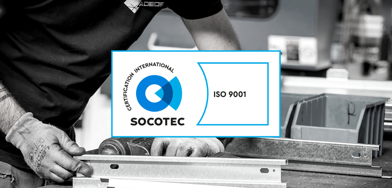 ADEOS certifié ISO 9001-2015 par la SOCOTEC